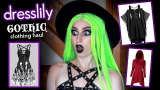 GOTH DRESSLILY TRYON HAUL 🦇 [upl. by Spearman]