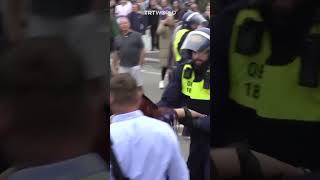 UK in chaos Farright rioters clash with antiracist protesters and police [upl. by Cissie501]