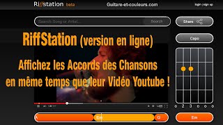 RiffStation  affichez les accords des chansons en même temps que leur vidéo Youtube [upl. by Curtice]