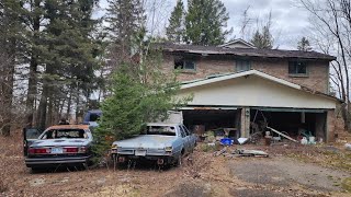 THEY EVEN LEFT THEIR CARS  Exploring an Abandoned House With Everything Left Behind [upl. by Winchell]