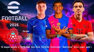 eFOOTBALL PES 25 PPSSPP ÚLTIMA ATUALIZAÇÃO TRANSFERÊNCIAS COMPLETAS KITS 2425 GRÁFICOS REALISTAS [upl. by Asilehs]