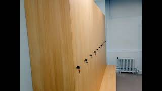 Lockers with integral bench ideal for changing room [upl. by Anilys592]