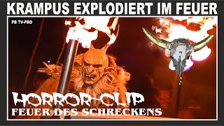 Perchtenlauf Graz extrem  Krampus explodiert im Feuer [upl. by Herrod]