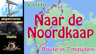 Route Camperreis Noordkaap [upl. by Lleumas]