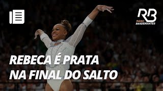 Rebeca Andrade é prata no salto da ginástica artística  RB em Paris [upl. by Purse]