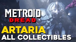 Metroid Dread Artaria All Collectible Locations 100 Items All Missile Tanks Energy Tanks [upl. by Sajovich]