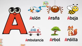 Abecedario ABC aprendizaje de las letras y vocabulario en Español para preescolar [upl. by Ttennej]