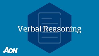 Verbal Reasoning Test Demo  Aon Assessment [upl. by Prosperus]