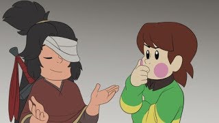 Interlopers Shots Buddy teaches Chara about neck breaks Undertale x LISA Animation [upl. by Sims]