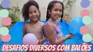 Desafios Diversos com Balões na Piscina [upl. by Arteid]