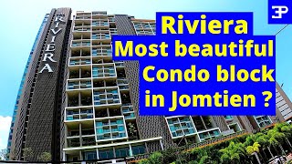 The Riviera Jomtien the most beautiful condo block in Jomtien Pattaya Thailand  Sea View Condos [upl. by Easlehc]