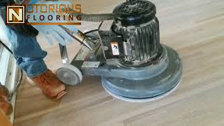 How To Apply Country White Dura Seal Stain On A White Oak Hardwood Flooring [upl. by Ahsienahs]