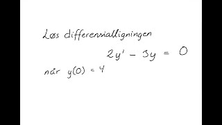 Hvordan bruke Laplace transformasjonen til å løse differensialligninger [upl. by Chae]
