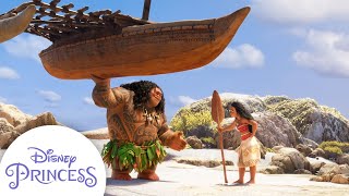 Moana Cheers Up Maui  Disney Princess [upl. by Leeland]