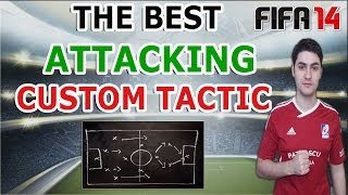 THE BEST ATTACKING CUSTOM TACTIC IN FIFA 14  FUT amp HDH  Tutorial  Best Offensive Tactic [upl. by Sirenay]