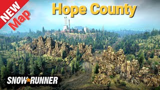 New Map Hope County In SnowRunner [upl. by Ttocserp]