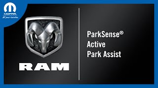 ParkSense® Active Park Assist  How To  2024 Ram 1500 DT [upl. by Einnoc]