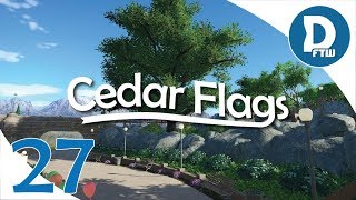 Lets Design Cedar Flags Ep 27  Natural Oasis New Plaza and Landscaping Work  Planet Coaster [upl. by Sandler]