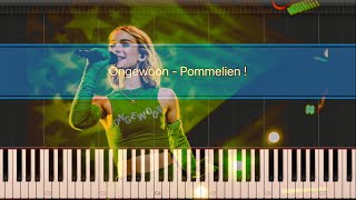 Ongewoon  Pommelien  Piano Tutorial I Sheet Music Petra [upl. by Ecnal]