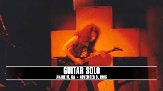 Metallica Guitar Solo Anaheim CA  November 9 1986 [upl. by Bigford984]