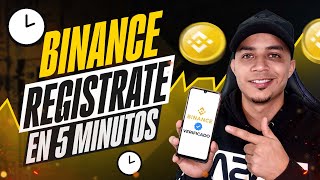 Como CREAR y Verificar mi Cuenta de BINANCE 2024 ✅ Desde el Teléfono 📲 [upl. by Ellehcan]