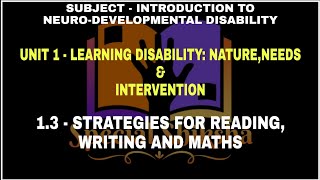 Strategis For ReadingWriting and Math specialeducation bednotes bed dyslexia dysgraphia [upl. by Lawler]