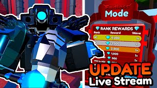 🚽 ENDLESS MODE UPDATE in Toilet Tower Defense 🔴 Live Stream [upl. by Deborath586]