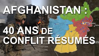 AFGHANISTAN  40 ANS DE CONFLIT RÉSUMÉS SUR CARTE [upl. by Atal]