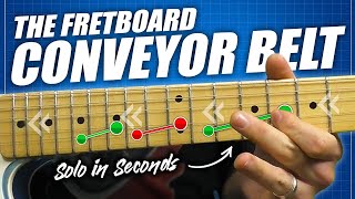 The Fretboard Conveyor Belt  Play Perfect Solos In Seconds [upl. by Lorelle672]