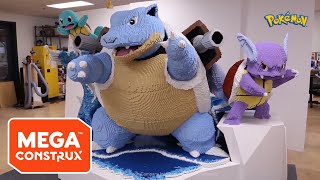 Behind the Scenes Blastoise Evolutions Big Build Timelapse  Pokémon  Mega Construx [upl. by Beitris]