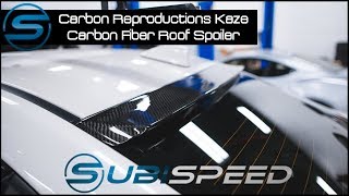 Subispeed  Carbon Reproductions Kaze Carbon Fiber Roof Spoiler [upl. by Heer]