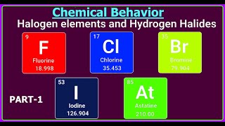 Chemical Behavior of Halogens Part 1 of 2 Chemistry Online By Prof IQ education exam [upl. by Aubyn]