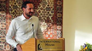 Haakon Crown Prince of Norway at International House Berkeley [upl. by Yoj]