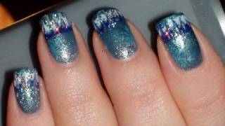 Winter Nails  Nail Art Tutorial [upl. by Ahkihs]