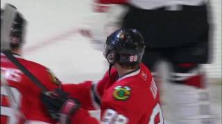 Patrick Kane first career hat trick Game 6 WCSF Canucks  Hawks [upl. by Mehitable981]