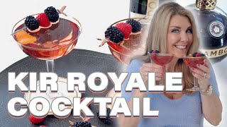 Kir Royale  A classic champagne cocktail [upl. by Dorrahs987]