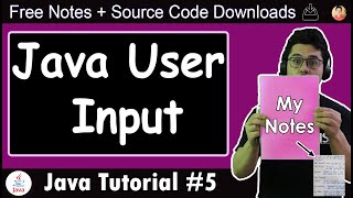 Java Tutorial Getting User Input in Java [upl. by Wyndham]