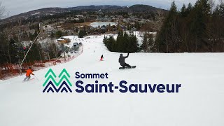 Sommet Saint Sauveur  Ski  Snow  Gopro 8  Salomon SForce  4K [upl. by Ayrotal96]