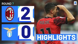 MilanLazio 20  The Rossoneri triumph at San Siro Goals amp Highlights  Serie A 202324 [upl. by Wendye]