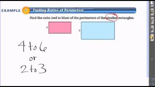 Finding Ratios of Perimeters [upl. by Tenrag]