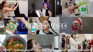 VLOG Period freshening essentials  hair brush cleaning  marshalls run  fruit salad  etc [upl. by Yerxa943]