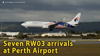 Seven RW03 arrivals at Perth Airport [upl. by Gearhart]