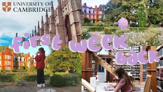 first week back at cambridge university 🌱 freshers newnham library tour vlog [upl. by Andrej]