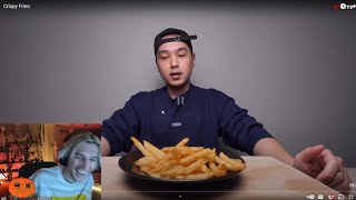 xQc Dies Laughing at The Worlds Crispiest Fries [upl. by Phares]