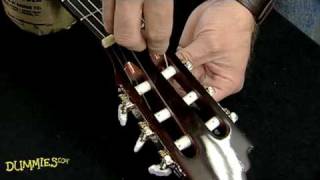 How to String a NylonString Guitar For Dummies [upl. by Adolfo]