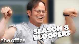 john krasinski amp rainn wilson making eachother break for 8 minutes 21 seconds  The Office Bloopers [upl. by Hamlen]