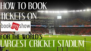 Narendra Modi Cricket Stadium Ticket Booking BookMyShow  How to Book Cricket Match Ticket [upl. by Kirsti555]