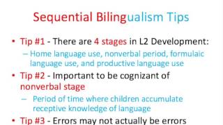 Simultaneous amp Sequential Bilingualism [upl. by Ayiram]