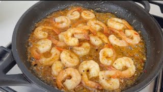 🍤 👌Knoblauch Garnelen Rezept Wie man Shrimps in 5 Minuten köstlich macht ASMR [upl. by Llirret]