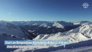 Silvretta Montafon Piste 10 an der HochalpilaBahn [upl. by Trager735]